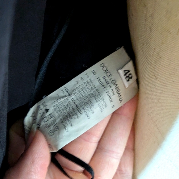 Dolce & Gabbana Plain Black Long Sleeve Dress / 48 - Large - Picture 10 of 10